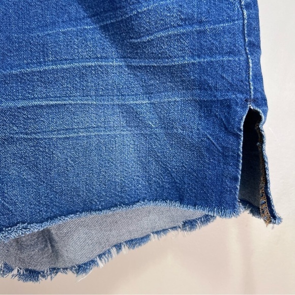 Levi's 501 Jean Shorts Side Slit Raw Hem Size 30 - Picture 5 of 14